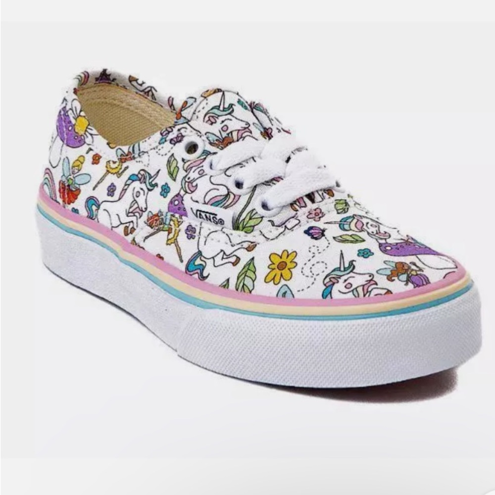 Vans Fairytale Unicorn Lace Up Low Fashion Sneaker size 6🧚‍♀️Toddler🧚‍♀️NWT